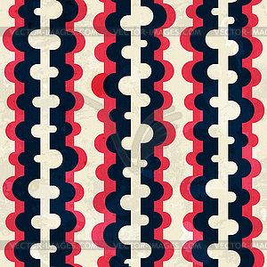 Curved stripes seamless pattern - royalty-free vector image