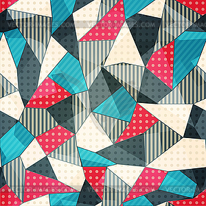 Fabric pieces seamless pattern - vector clipart