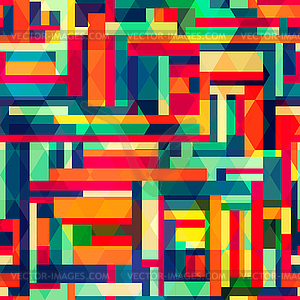 Bright color square seamless pattern - vector clip art