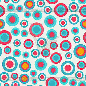 Bright circle seamless texture - vector clip art