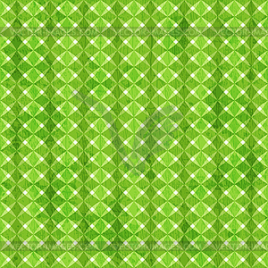 Green rhombus seamless pattern with grunge effect - vector image