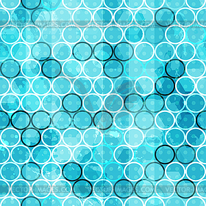 Grunge blue circle seamless - vector clipart
