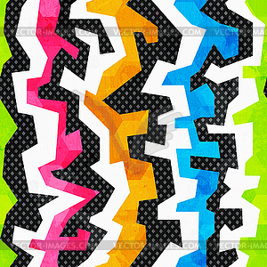 Grunge bright graffiti seamless pattern - vector clip art
