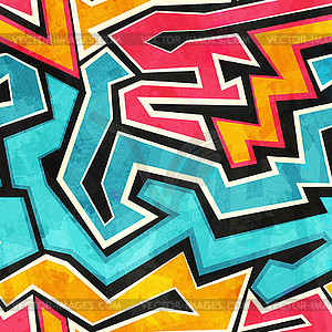 Grunge graffiti seamless texture - vector image