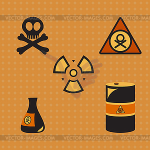 Biohazard silhouette - vector clipart