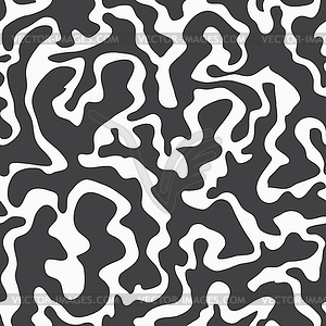 Monochrome blots seamless pattern - vector clipart