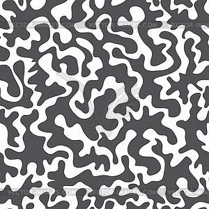 Monochrome blots seamless pattern - vector clipart