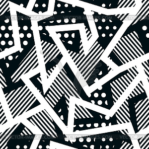 Monochrome cloth seamless pattern - vector clip art