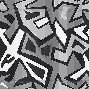 Монохромный граффити бесшовные - клипарт в формате EPS