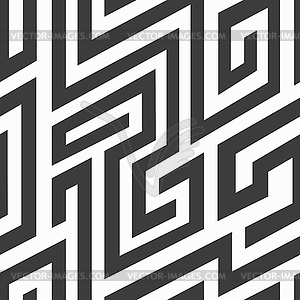 Monochrome spiral seamless pattern - vector clip art