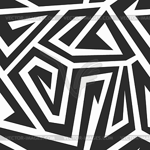 Monochrome spiral seamless texture - vector clipart