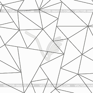 Monochrome triangle seamless pattern - vector clipart