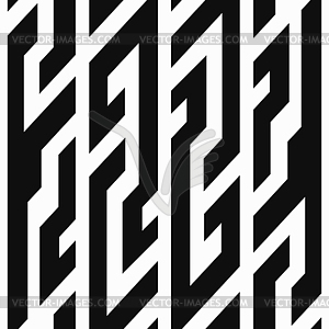 Monochrome tribal seamless pattern - vector EPS clipart