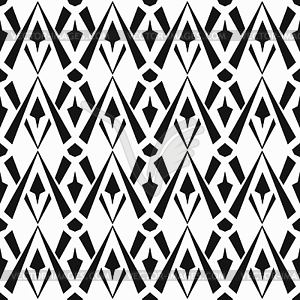 Monochrome vintage seamless pattern - vector EPS clipart