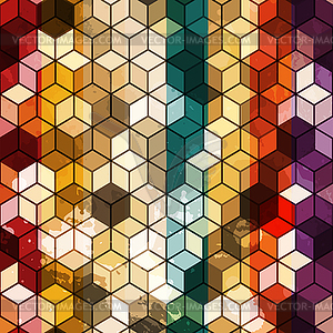 Multicolored cube seamless - vector EPS clipart