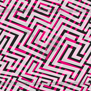 Pink maze seamless texture - vector image