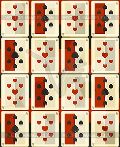 Poker cards seamless - vector EPS clipart