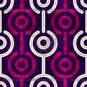 Puple circle seamless pattern - vector clip art