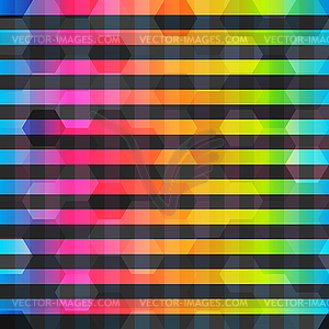 Rainbow color lines seamless pattern - vector image