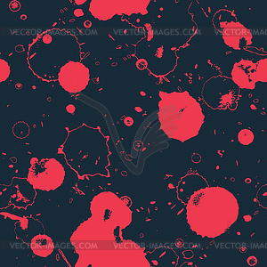 Red blot seamless pattern - vector image