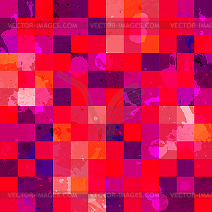 Red Pixel background - vector image