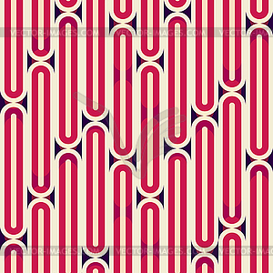 Retro red stripes seamless texture - vector clipart