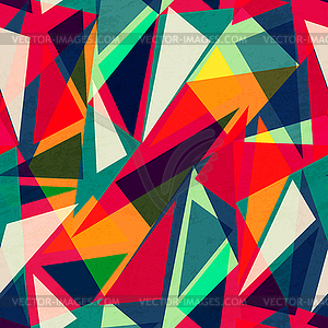 Retro triangle seamless texture - royalty-free vector image