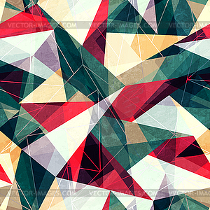 Retro triangle seamless texture - vector clip art