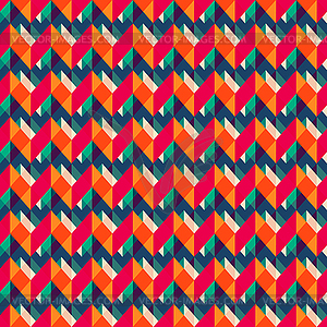 Retro zigzag seamless texture - vector image