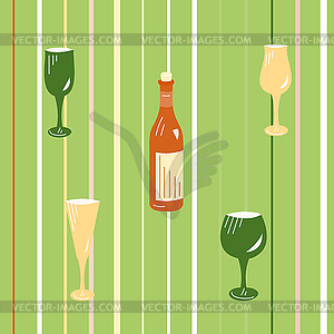Seamless glasses - vector image