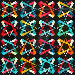 Spectrum geometric seamless pattern - vector clipart