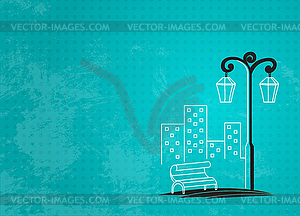 Streetlight background - vector clip art