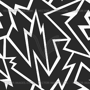 Tribal monochrome seamless texture - vector image