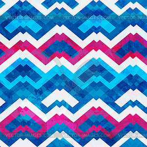 Blue hipster seamless pattern - vector clipart / vector image