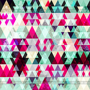Grunge technology seamless pattern - vector clip art