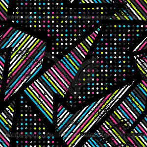 Spectrum music seamless pattern - vector clipart