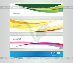 Set of colorful banners - vector image