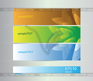 Set of colorful banners - vector image