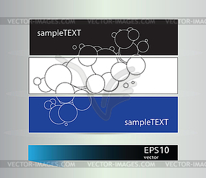 Set of banners - color vector clipart