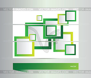 Colorful Square banners - vector clipart