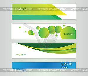 Set of banners with elements - vector image