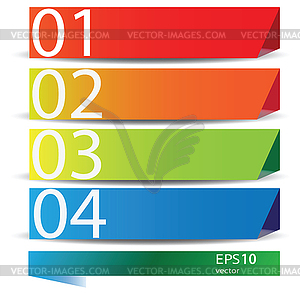 Set of banners with elements - vector clip art