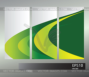 Set of banners with elements - vector clipart