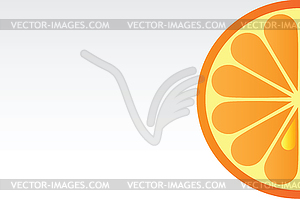 Juicy orange background - vector clip art