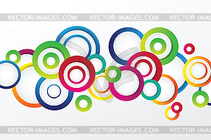 Background with circles - vector clipart