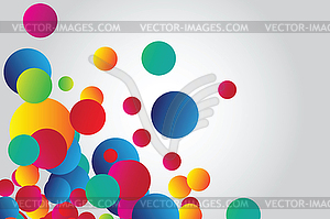 Background with circles - vector clipart