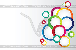 Background with circles - vector image