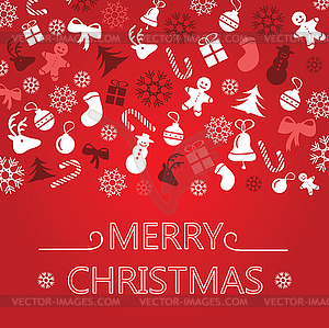 Christmas Greeting Card - vector clipart