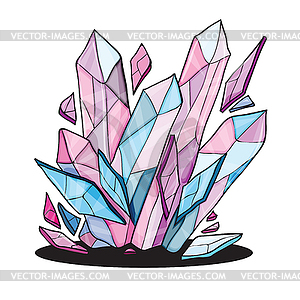 Beautiful crystal stones for design - vector clipart / vector image