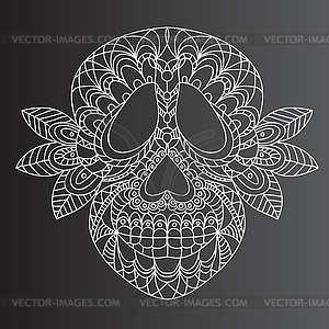 Day of Dead Skull - vector image